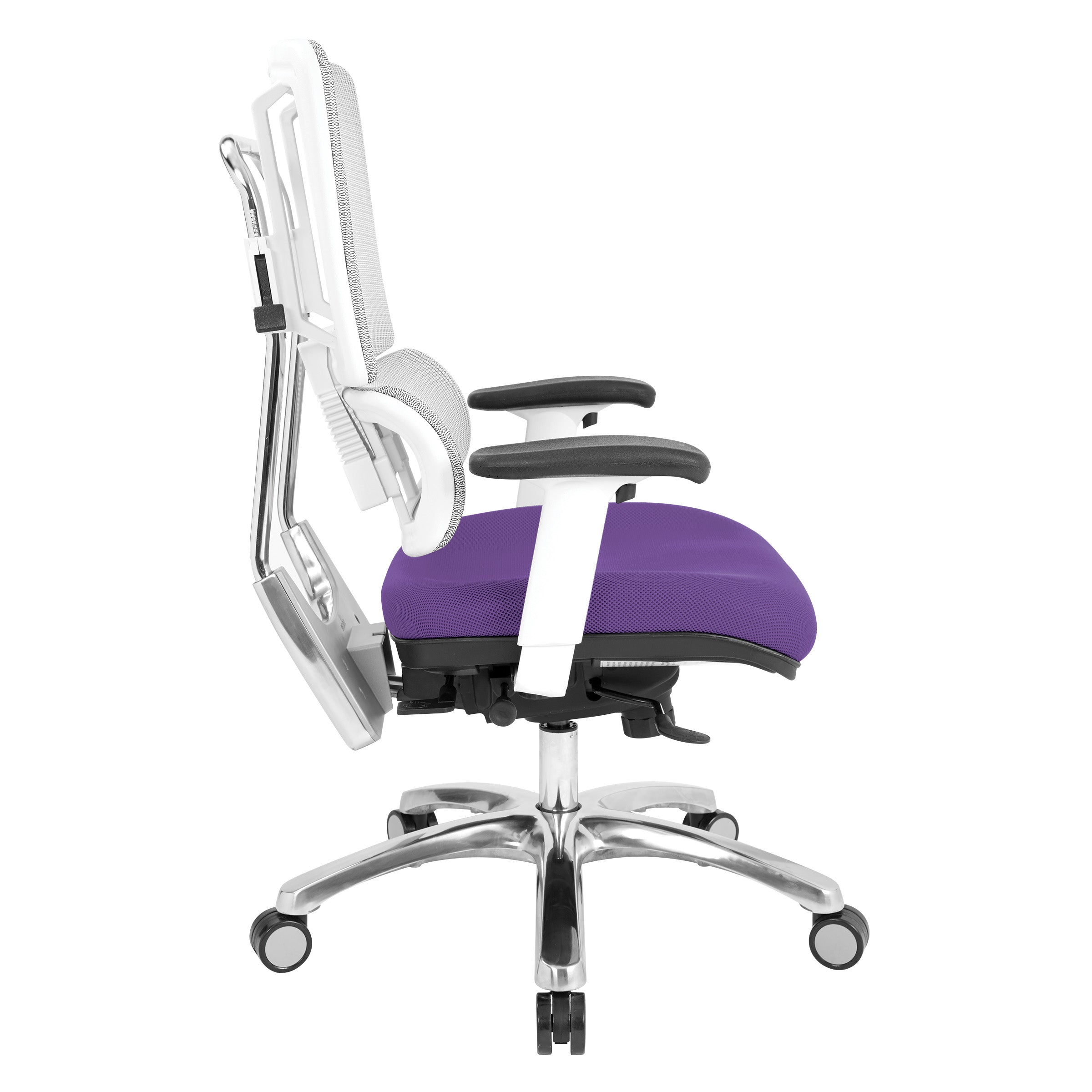 White Vertical Mesh Chair